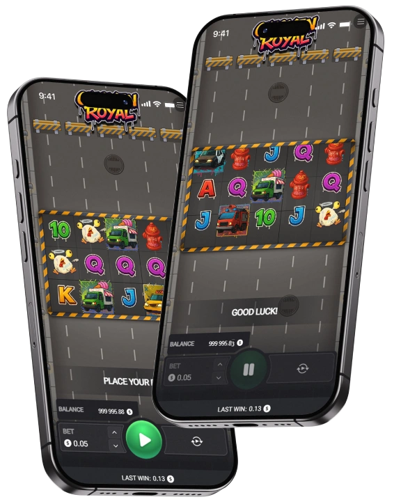 Aplikacja mobilna Chicken Royal Slot.
